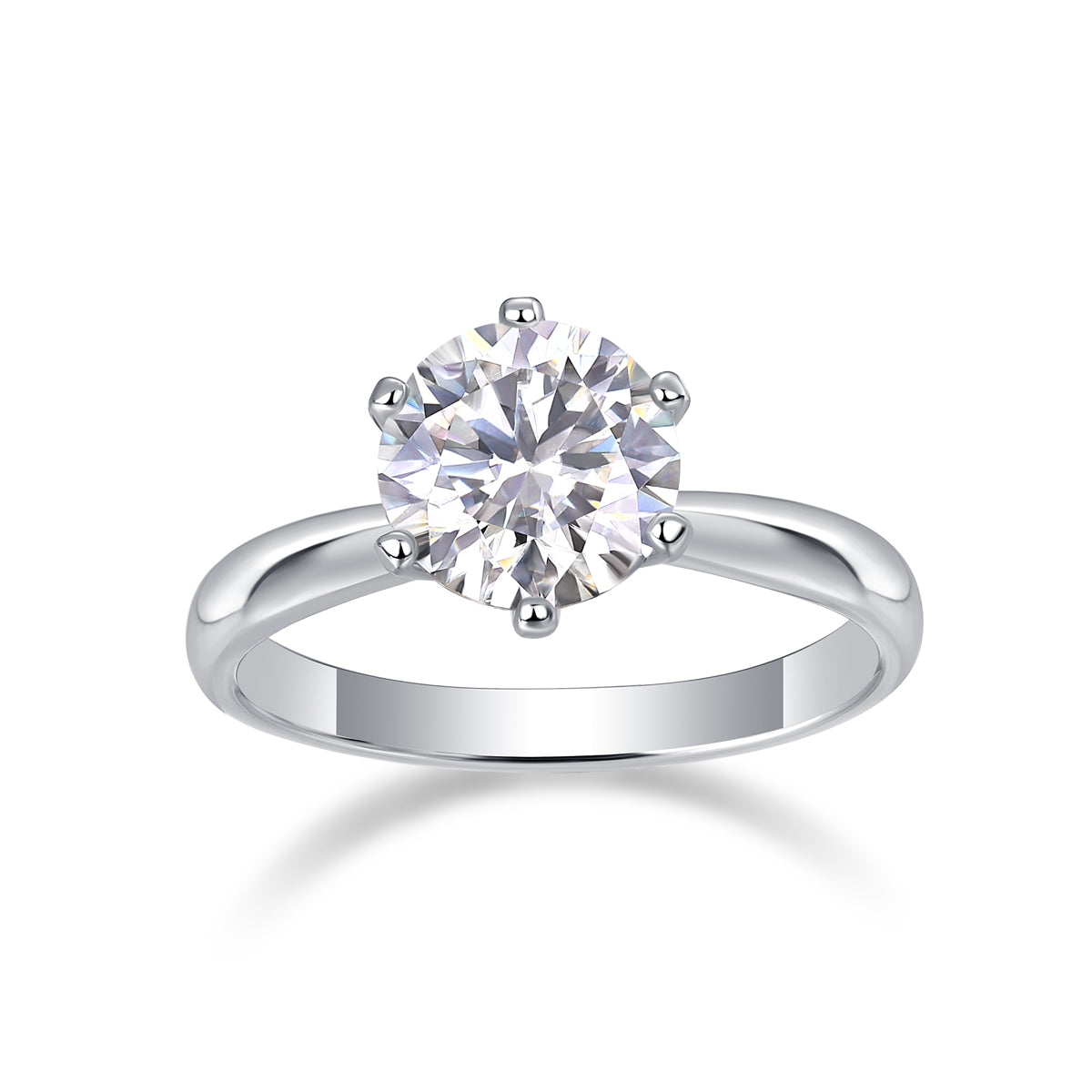 Event Horizon Moissanite Ring - S925 Silver Platinum