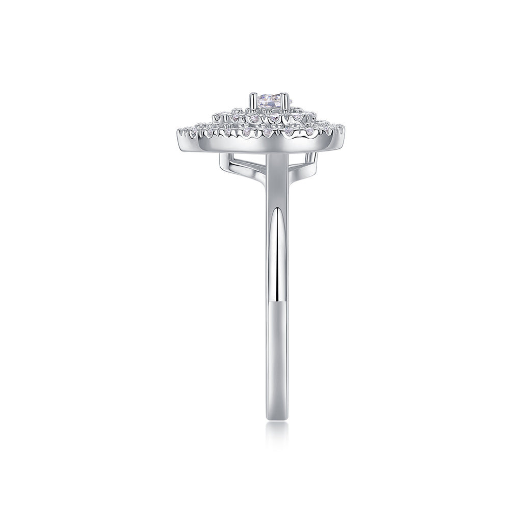 Magnetic North Moissanite Ring S925 Silver