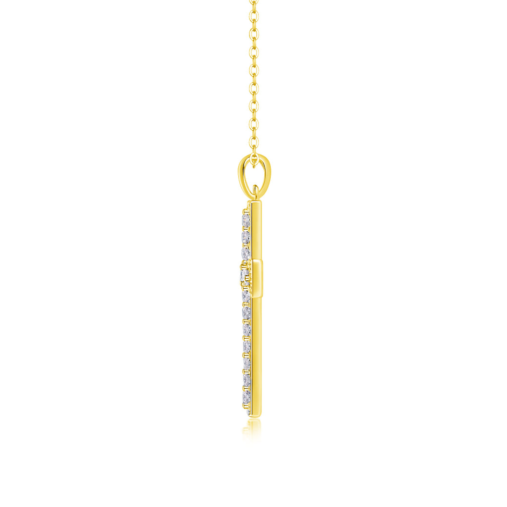 Divine Grace Moissanite Necklace - Silver 40cm