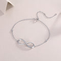 Eternity Ray Moissanite Bracelet Silver