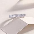 Starlight Moissanite Ring - S925 Silver Platinum