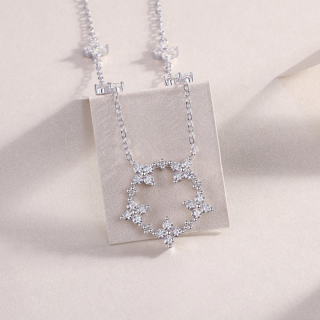 Iris Reverie Necklace - Moissanite S925 Silver