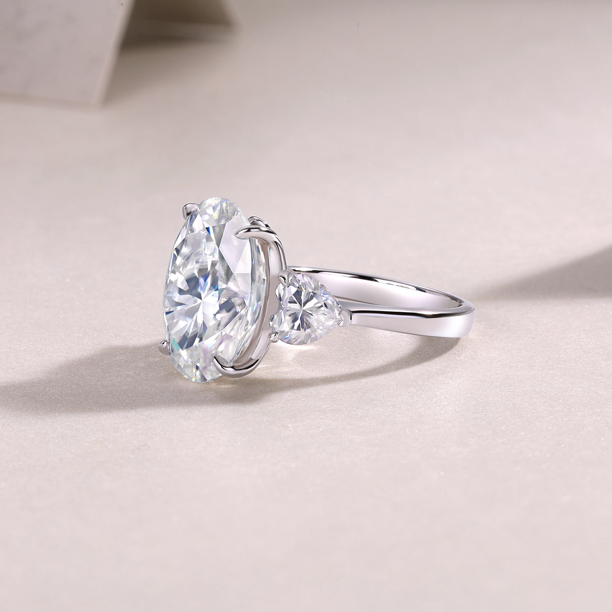 Soul Resonance Moissanite Ring - Silver Plated