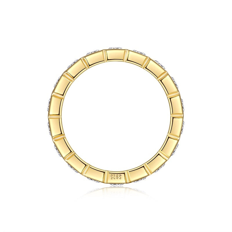 Aphelion Moissanite Ring - Gold-Plated S925 Silver