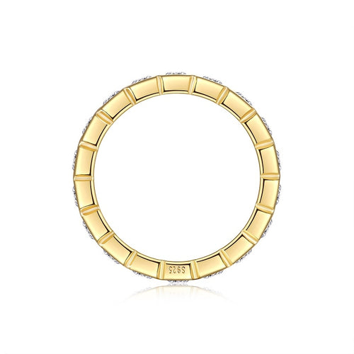 Aphelion Moissanite Ring - Gold-Plated S925 Silver
