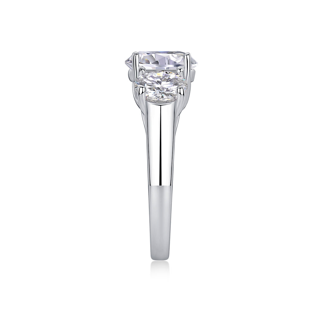Three Lives Of Fortune 3ct Moissanite Ring