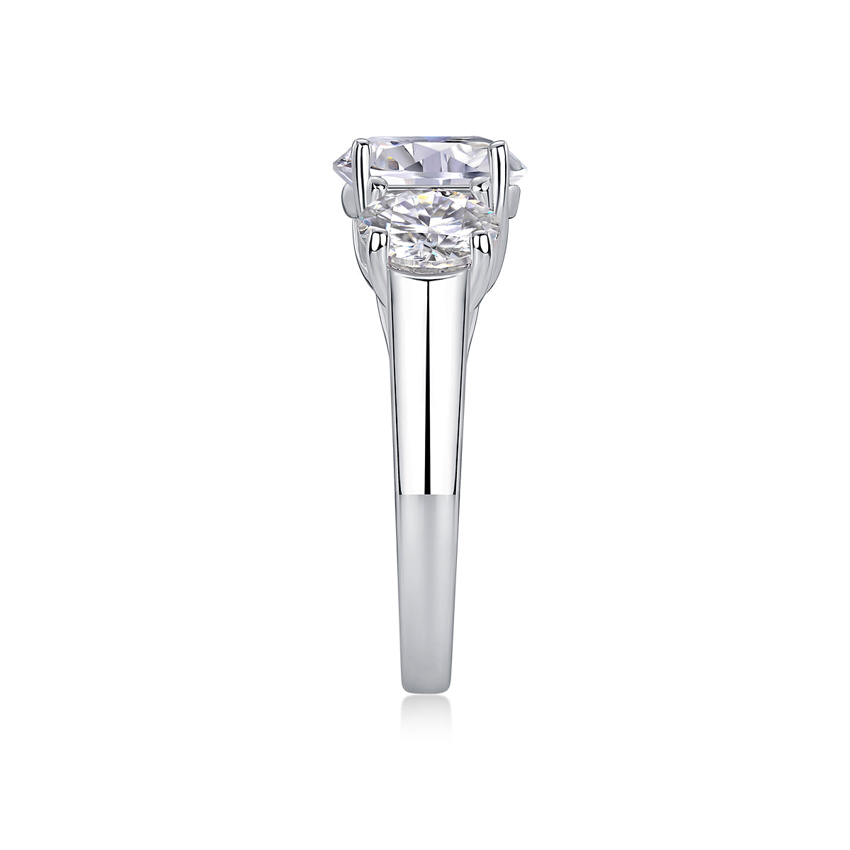 Three Lives Of Fortune 3ct Moissanite Ring