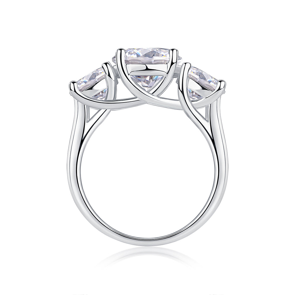 Three Lives Of Fortune 3ct Moissanite Ring