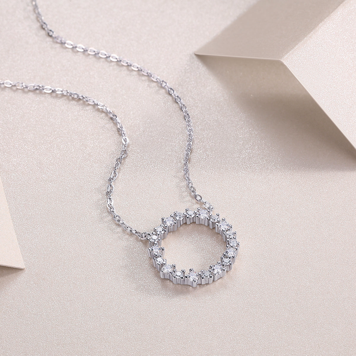 Bibo Moissanite Necklace - S925 Silver 40cm