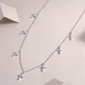Heaven's Blessing Moissanite Necklace Silver