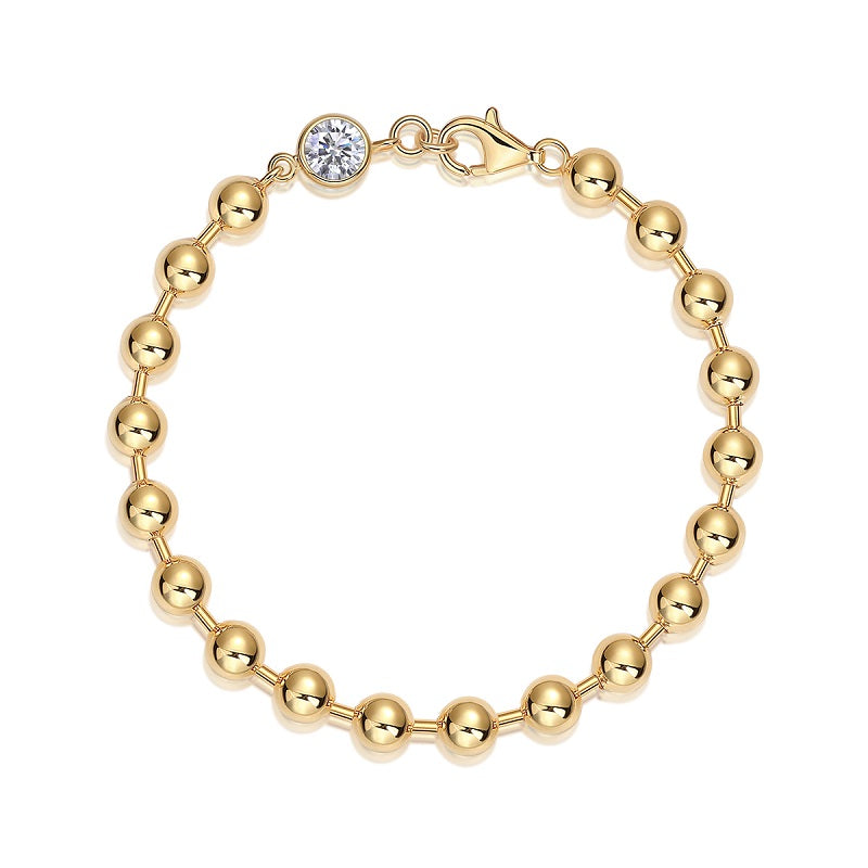 Golden Ash Moissanite Bracelet - 1 Carat