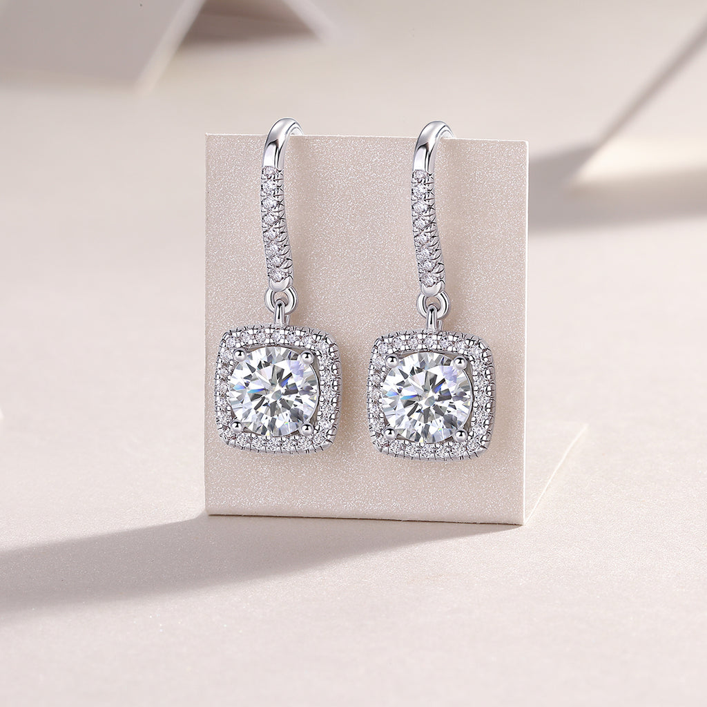 Muliphein Moissanite Earrings - 1 Carat