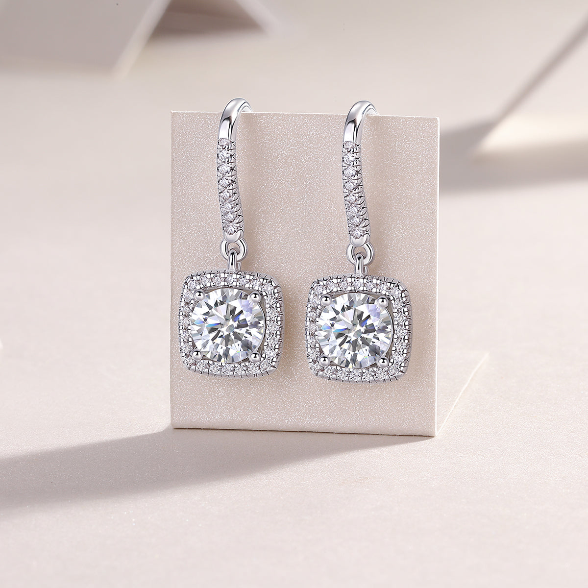 Muliphein Moissanite Earrings - 1 Carat