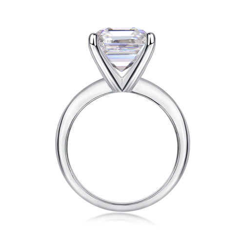 Antares Moissanite Fire Ring - Silver Square 10mm
