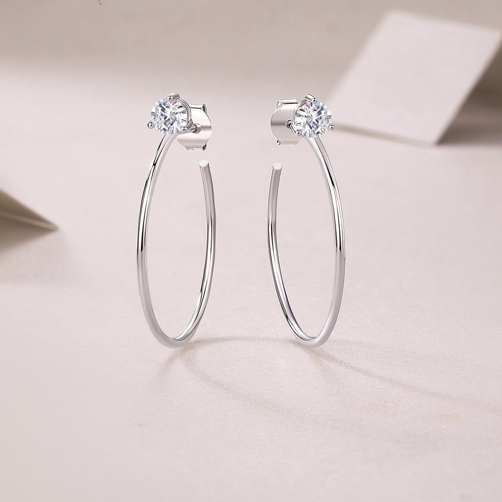 Zenith Glow Moissanite Earrings S925 Silver