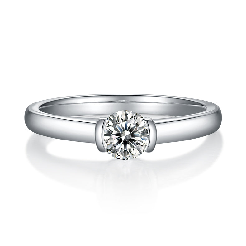 Altair Wing Ring - Moissanite 0.5ct Silver