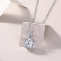 Astral Sway Necklace - Moissanite 2ct Silver