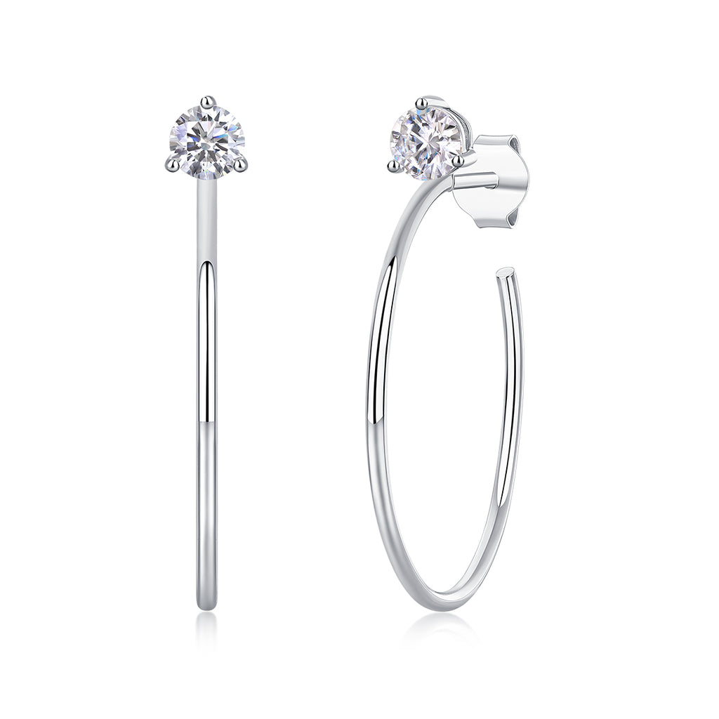 Zenith Glow Moissanite Earrings S925 Silver