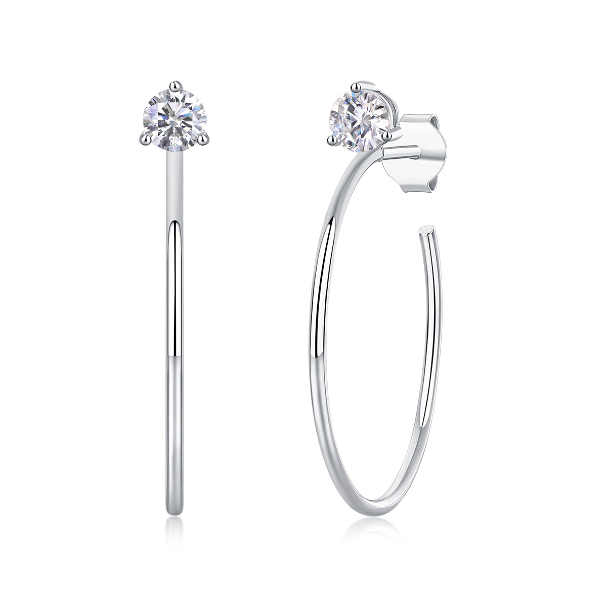 Zenith Glow Moissanite Earrings S925 Silver