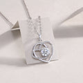 Lovely Hearts Moissanite Necklace - 1ct S925