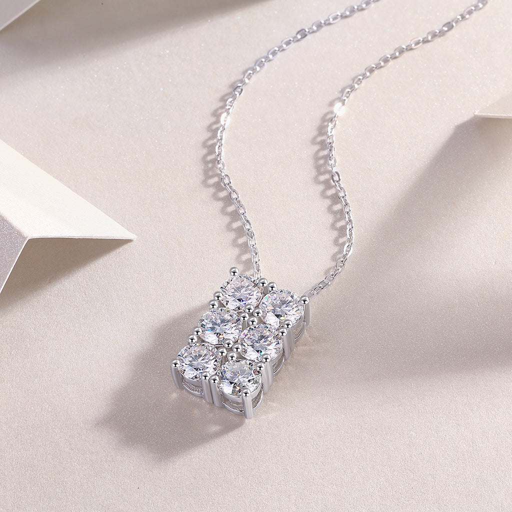 Hadar Moissanite Necklace - Silver 40cm