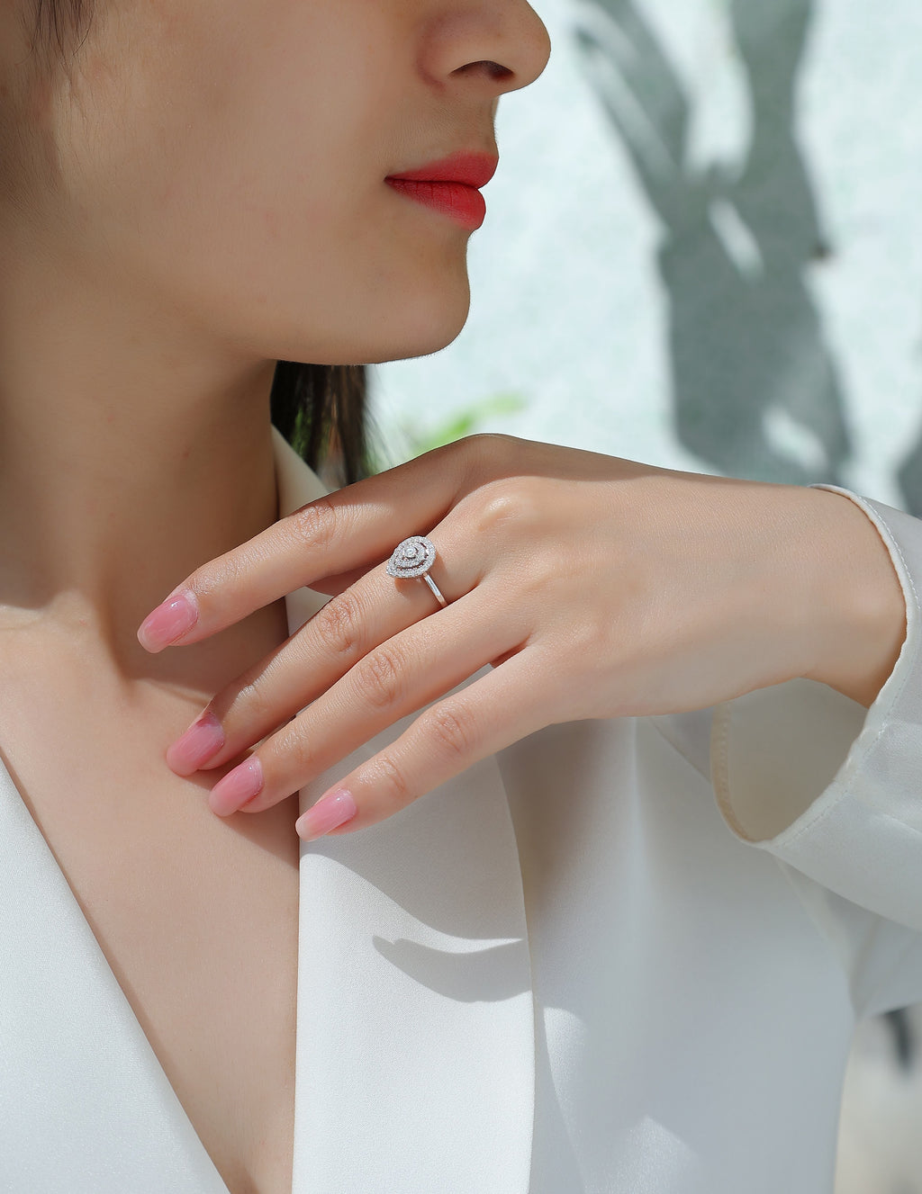 Magnetic North Moissanite Ring S925 Silver