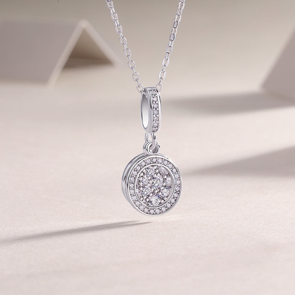 Becrux Moissanite Necklace - S925 Silver 40cm