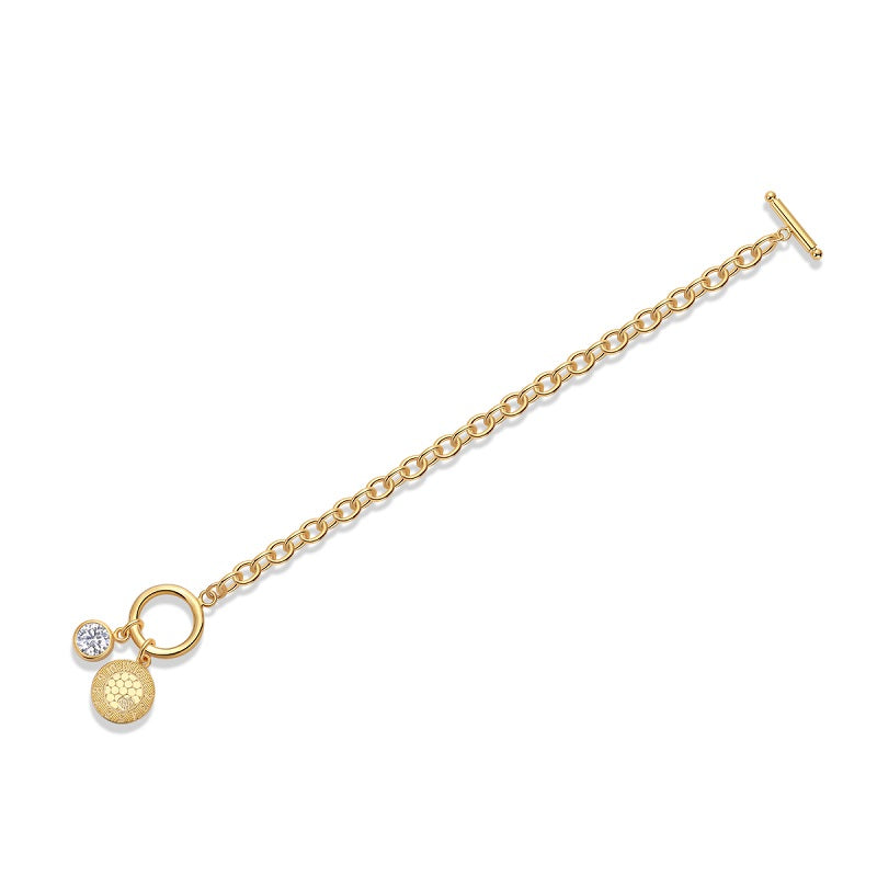 Frozen Time Moissanite Bracelet Gold