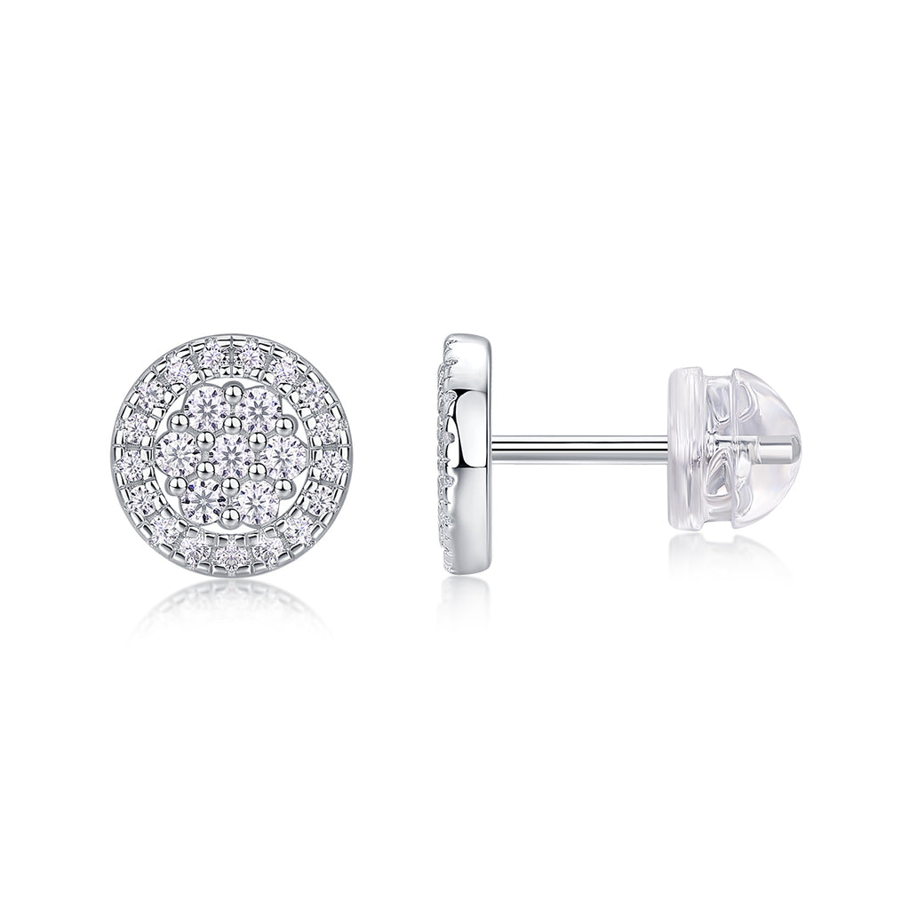 Cosmic Conjecture Moissanite Stud Earrings
