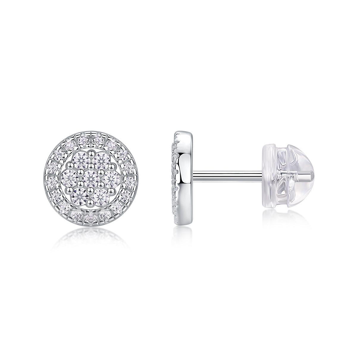Cosmic Conjecture Moissanite Stud Earrings