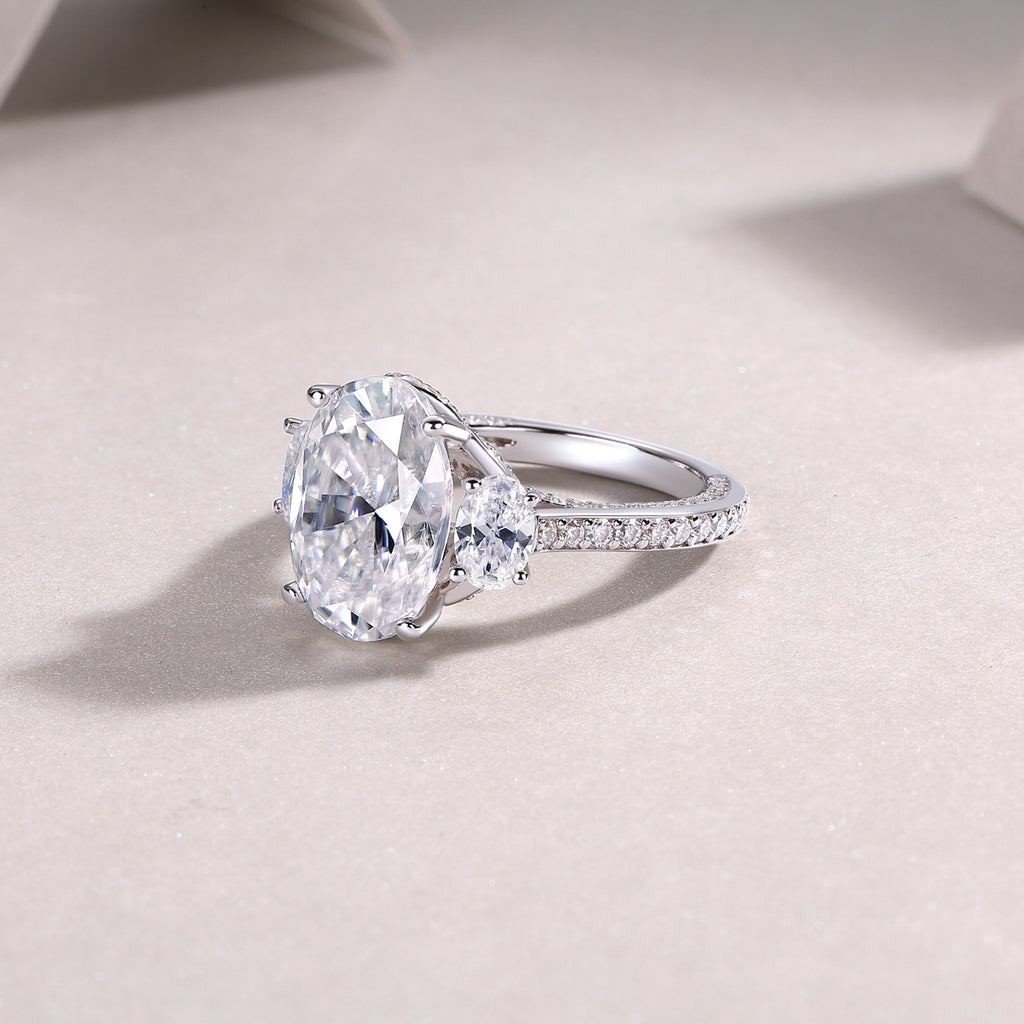 Orion Moissanite Spur Ring - Silver