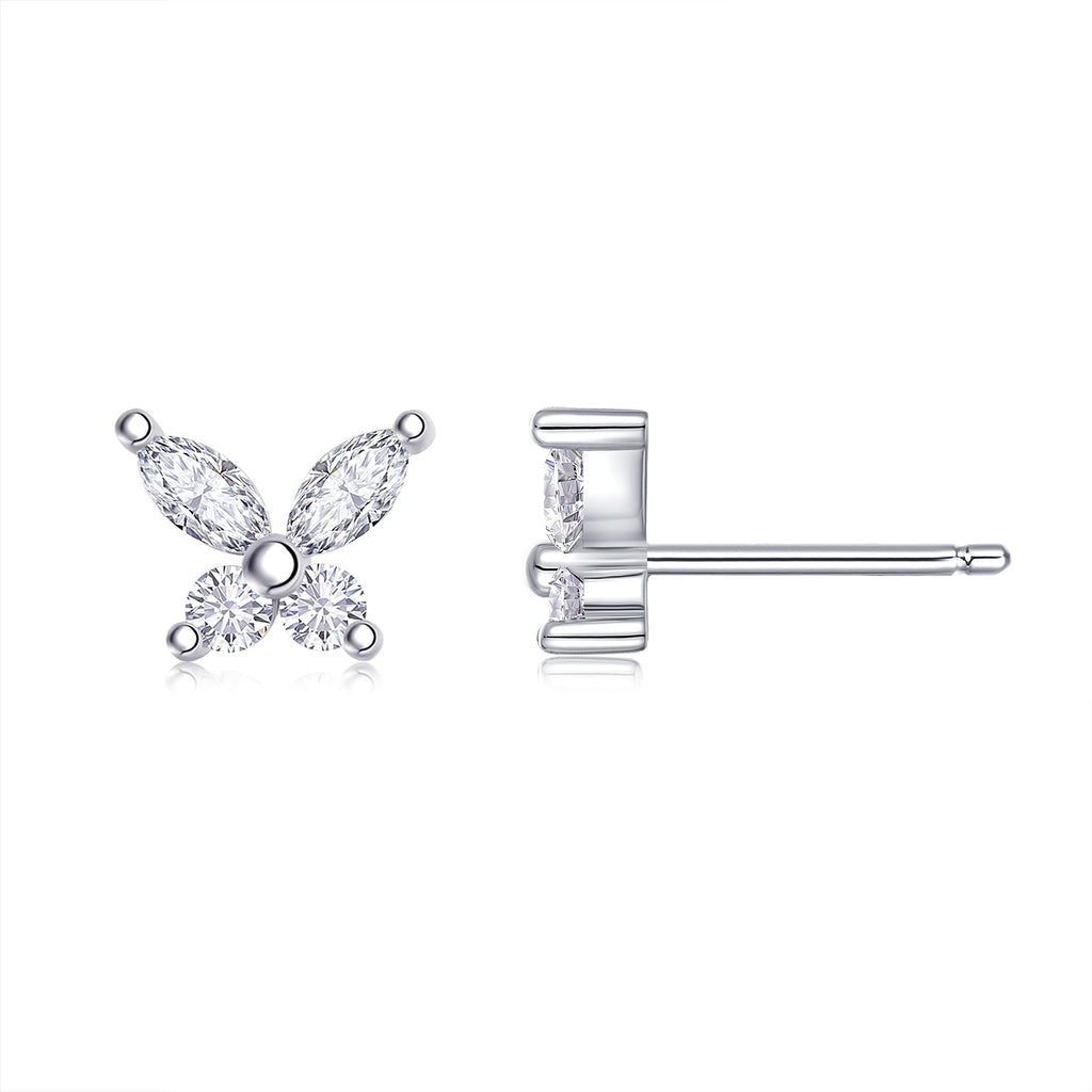 Celestial Butterfly Moissanite Stud Earrings