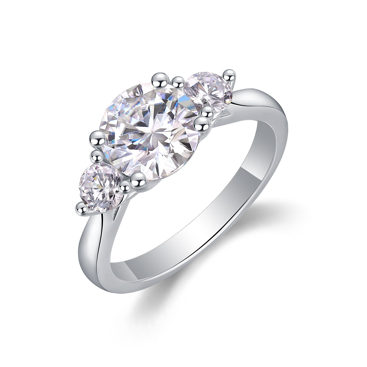 Castor Moissanite Twin Ring - 2 Carat