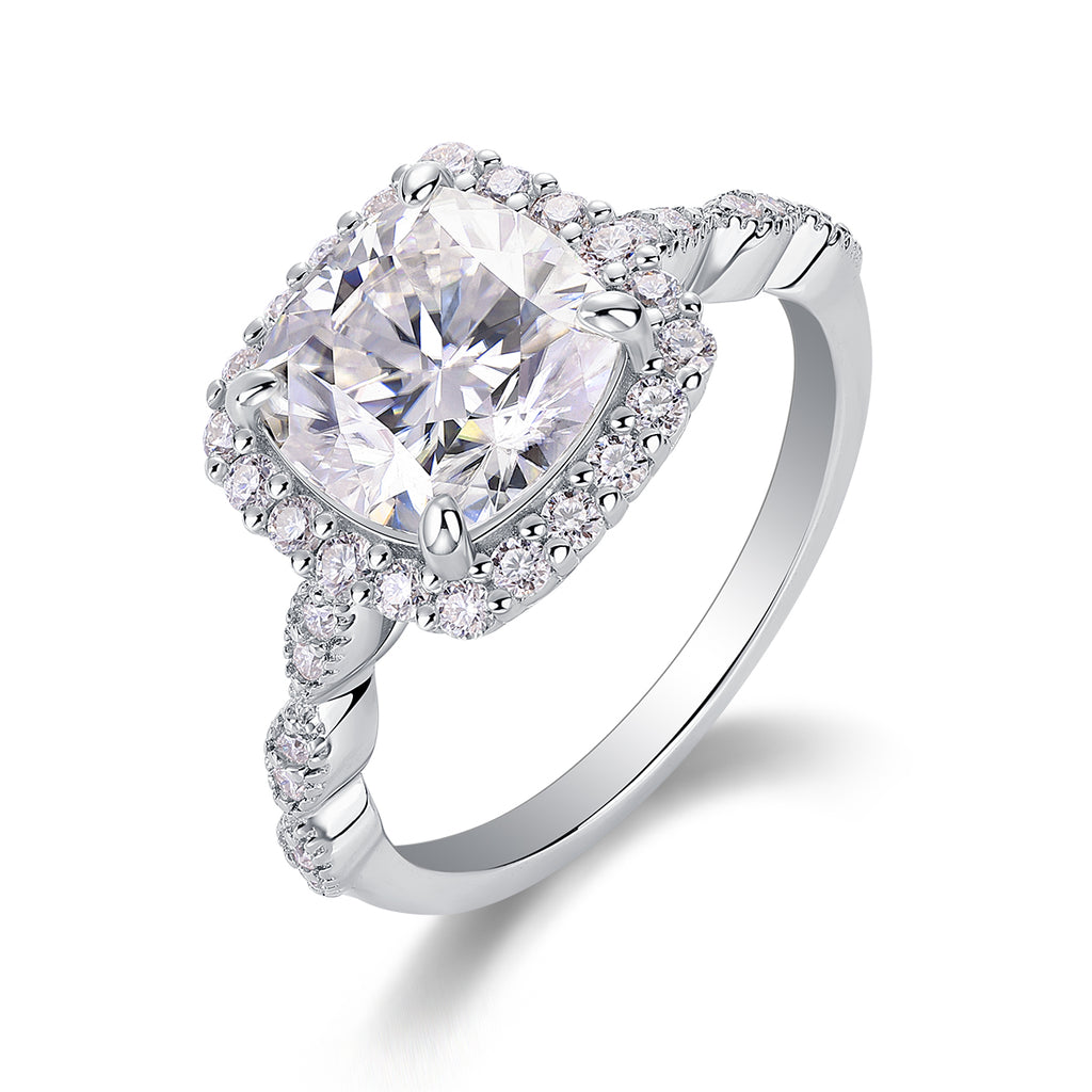 Rigel Blue Moissanite Ring S925 Silver