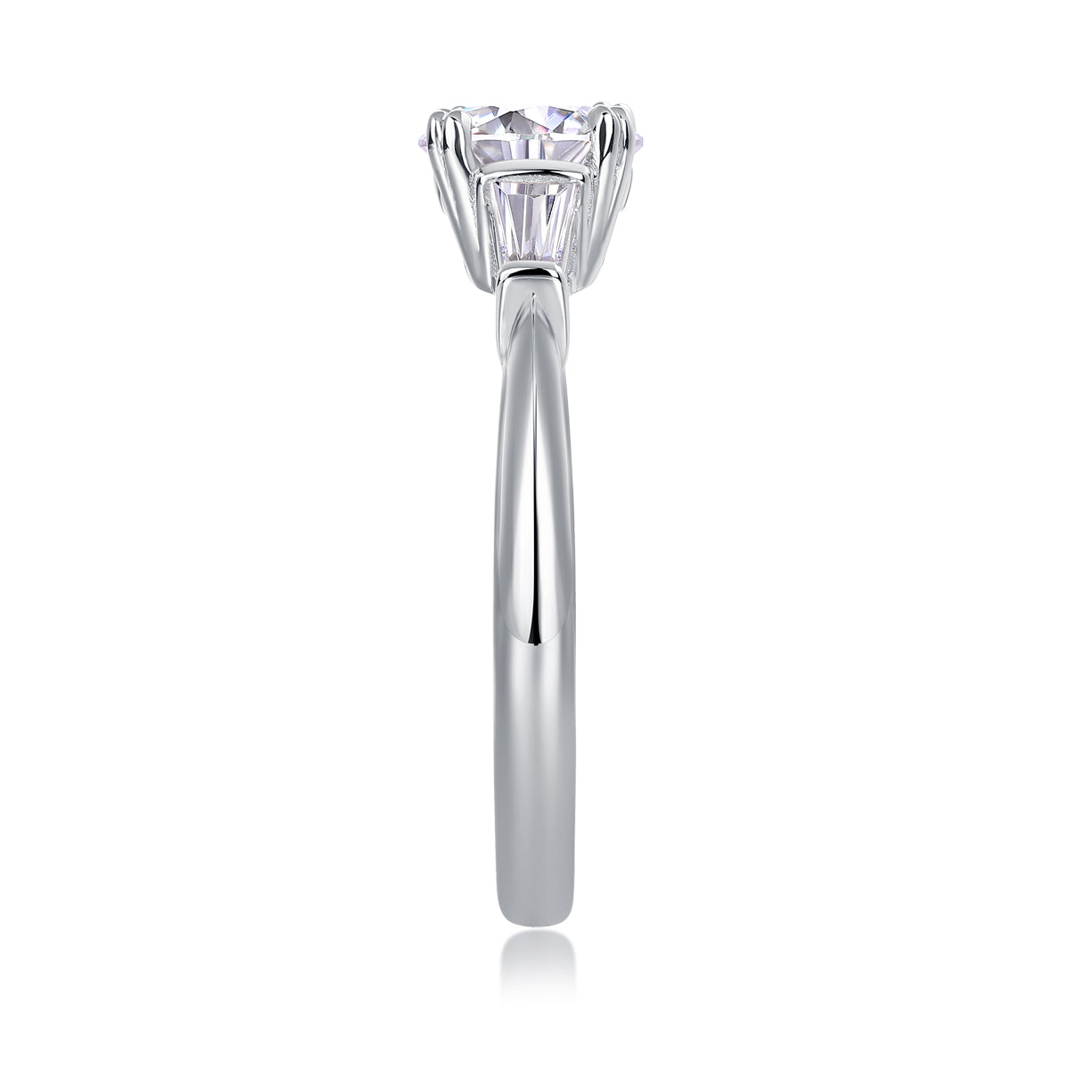Lyra Chord Moissanite Ring - S925 Silver