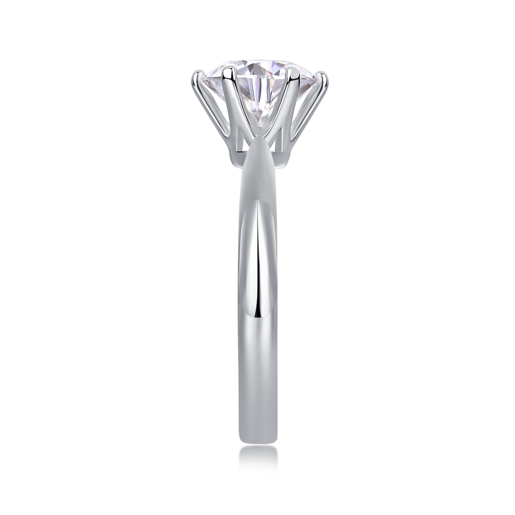 Event Horizon Moissanite Ring - S925 Silver Platinum