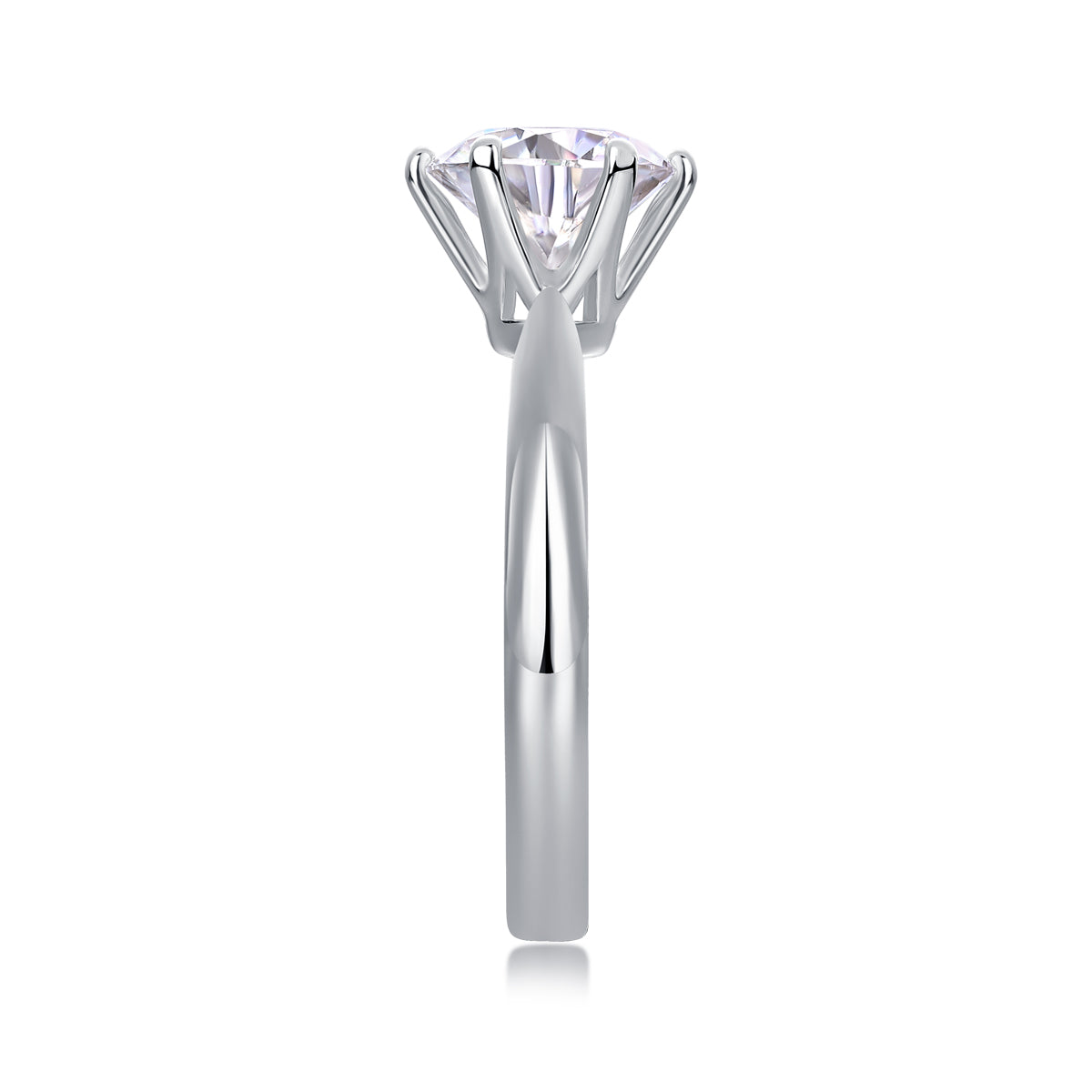 Event Horizon Moissanite Ring - S925 Silver Platinum