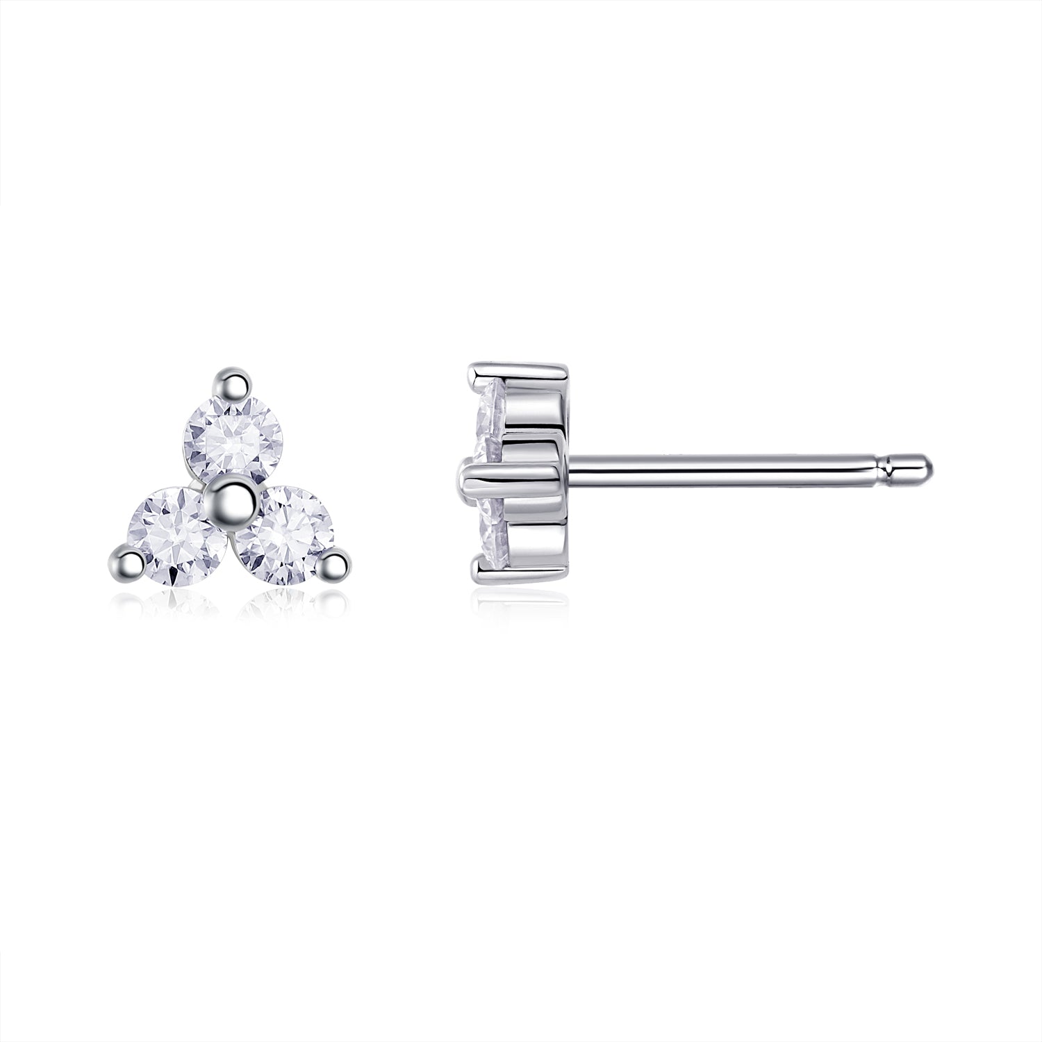 Sky Fragment Moissanite Stud Earrings