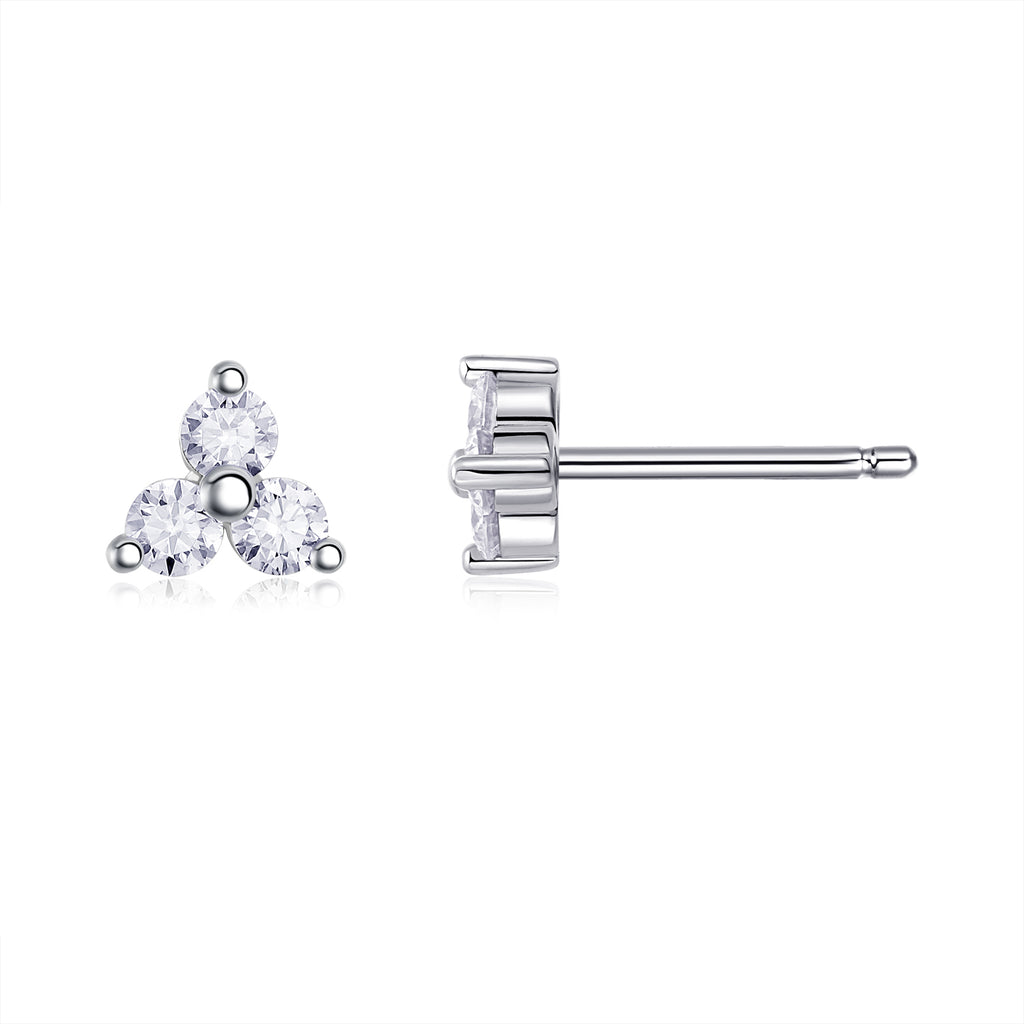 Sky Fragment Moissanite Stud Earrings