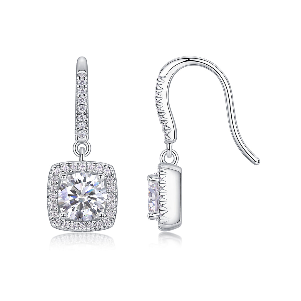 Muliphein Moissanite Earrings - 1 Carat