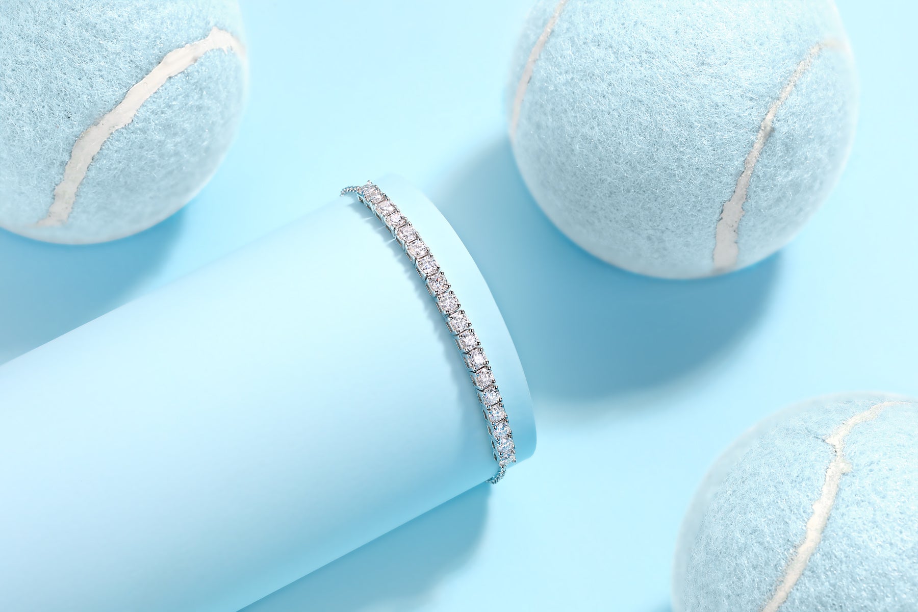 Moonlit River Bracelet Moissanite S925 Silver
