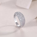 Moissanite Star Ring Silver - Size 5-9