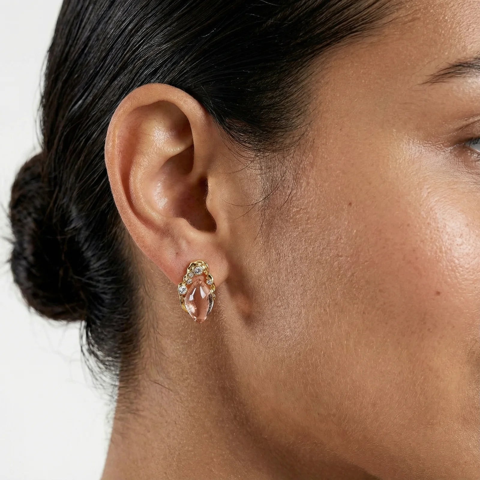 Coral Dreams Baroque Studs Gold