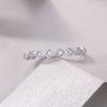 Comet Nucleus Moissanite Ring - Silver Plated