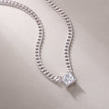 Oracle's Vision Moissanite Necklace - Silver 40cm
