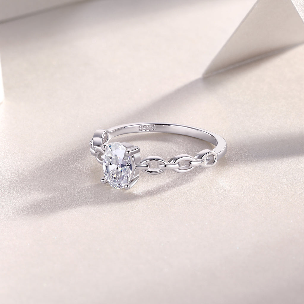 Polaris Moissanite Ring - S925 Silver