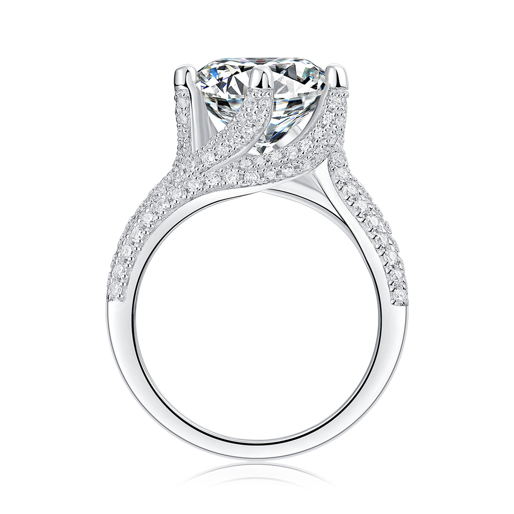 Eternal Vow Ring 5ct Moissanite Silver