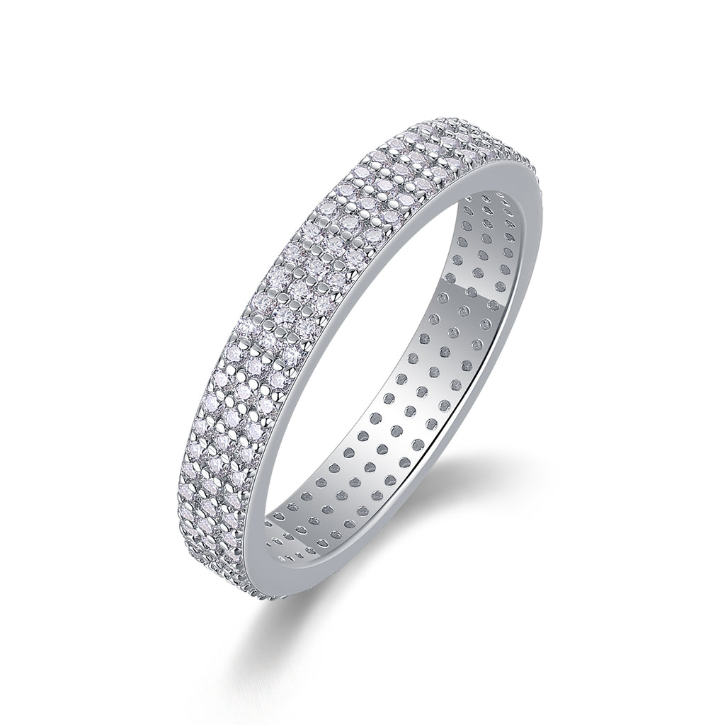 Night Meridian Moissanite Ring S925 Silver