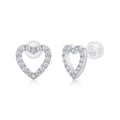 Meissa Moissanite Stud Earrings - Silver