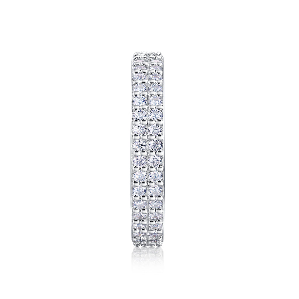 Starlight Moissanite Ring - S925 Silver Platinum
